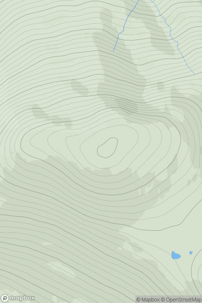 Thumbnail image for Beinn Dhubh [Harris and Nearby Islands] showing contour plot for surrounding peak